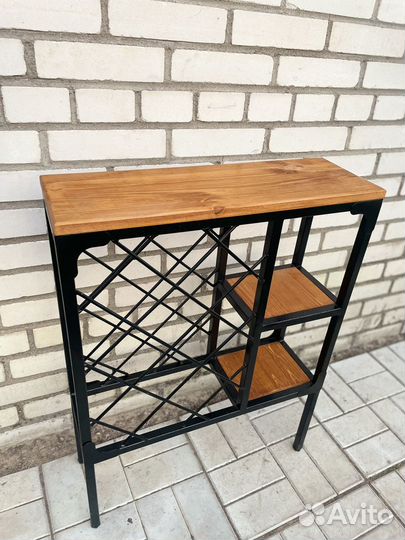 Винная полка / Стеллаж для вина в стиле Лофт