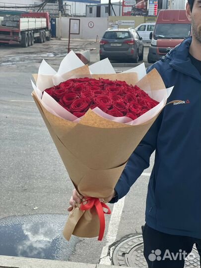 Розы 51 штука 50 см