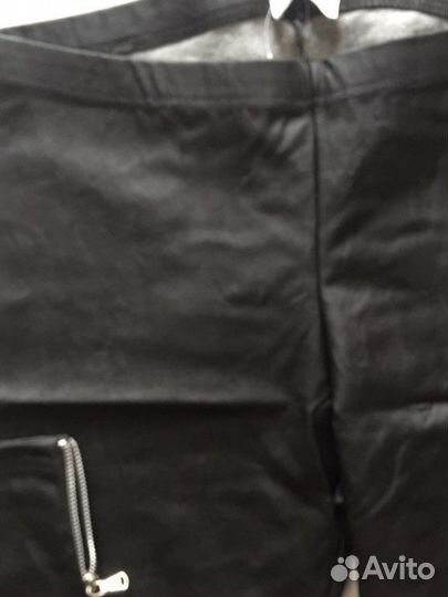 Новые женские брюки шорты экокожа