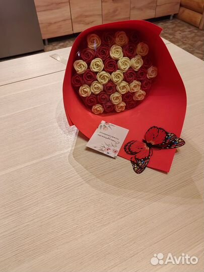 Шоколадный букет, цветы из шоколада