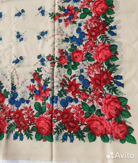 Платки шерсть и хб 150см, 90,85,77см