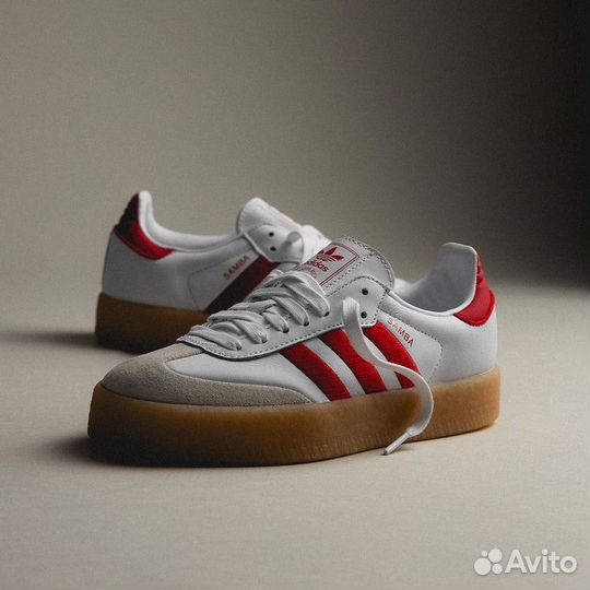 Adidas Sambae White Better Scarlet Gum