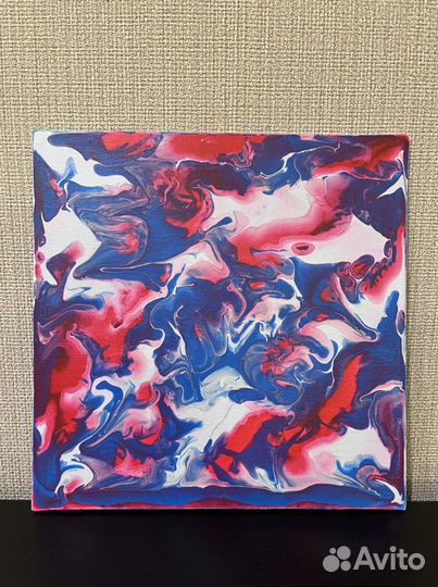 Картина в технике Fluid Art