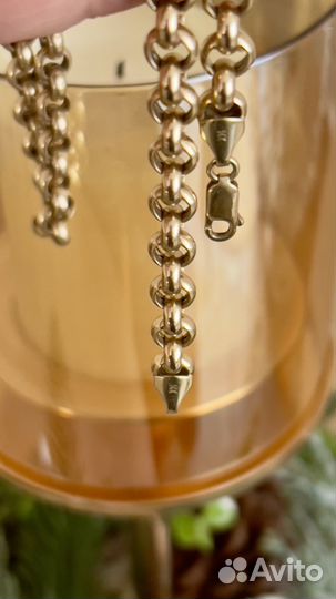 Золотая цепь плетение шопард