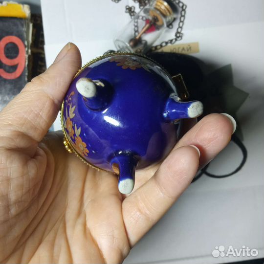 Шкатулка фарфор яйцо для подарков и украшений