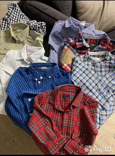 Рубашки для мальчика от 9 месяцев до 1,5 лет