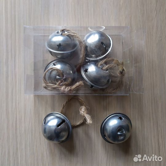Колокольчики металлические на елку