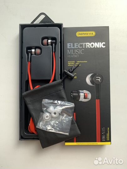 Проводные наушники 3,5 mm remax RM-535