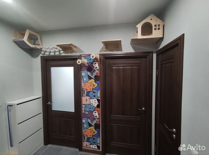 Игровой комплекс для кошек на стену