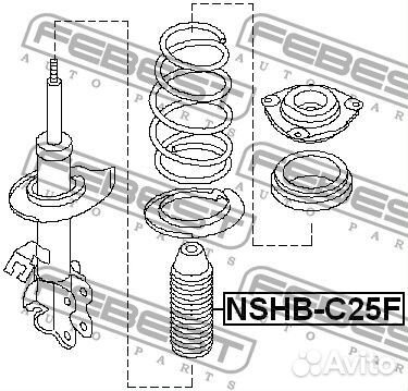 Пыльник переднего амортизатора