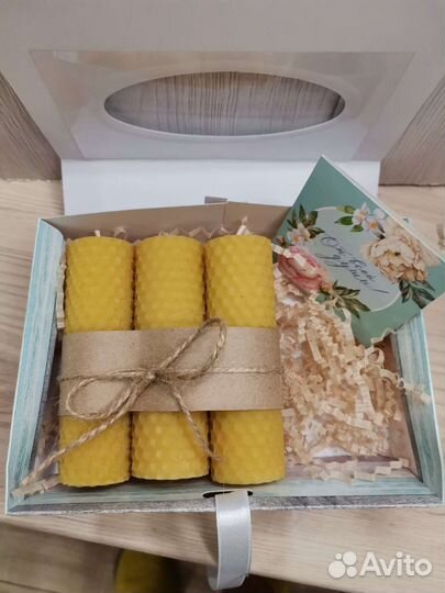 Набор свечей из вощины