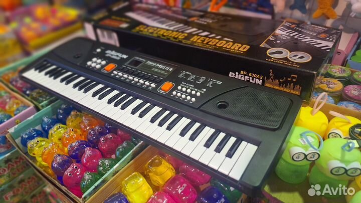 Новый Детский синтезатор с микрофоном