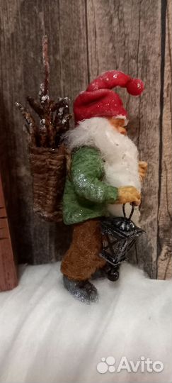 Ватные елочные игрушки