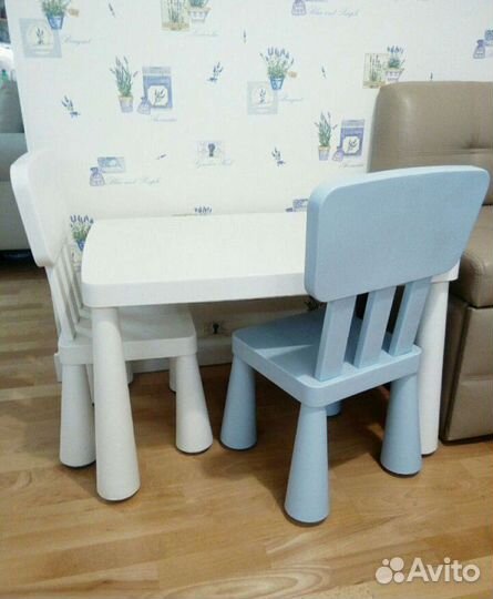 Стол и 2 стула Маммут IKEA