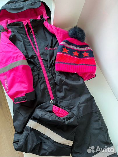 Комбинезон деми/еврозима, шапка Hulabalu, 92-98