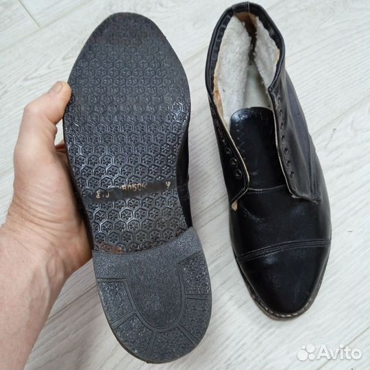 Солдатские советские хромовые зимние ботинки разме