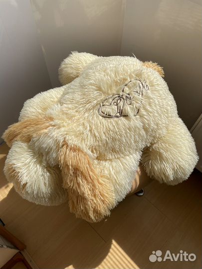 Мягкая игрушка собака нежно-желтая