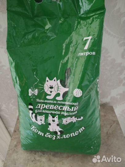 Наполнитель для кошачьего туалета древесный