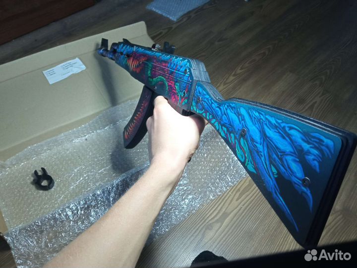 Деревянный резинкострел ак 47 от Vozwooden