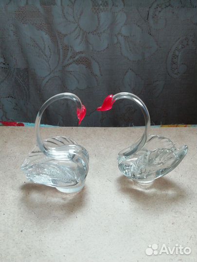 Лебеди хрустальные СССР