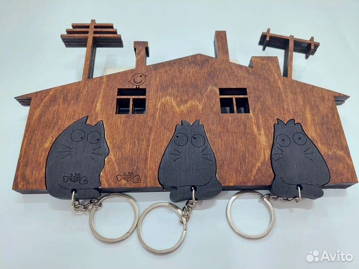 Ключница с котиками