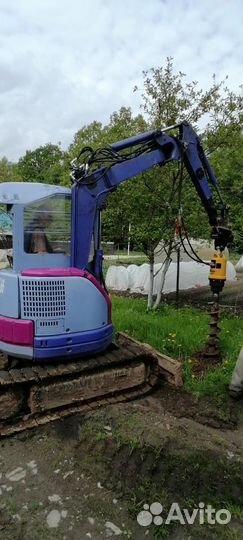 Услуги мини экскаватора +гидробур