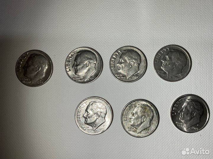 Монета 1 дайм США - 1 dime USA