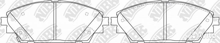 Колодки тормозные дисковые перед PN25005 NiBK