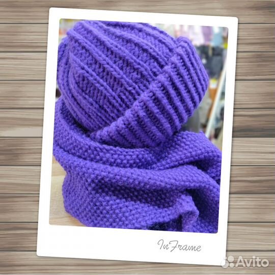 Шапка такори и шарф