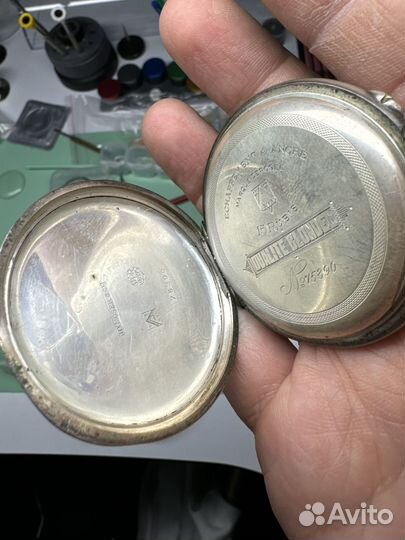 Карманные часы Мозер, серебро