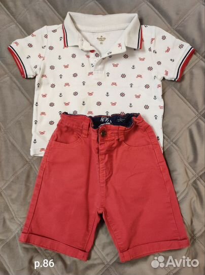 Футболка, шорты 86