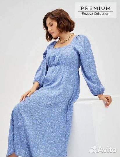 Платье свободного кроя 62-64