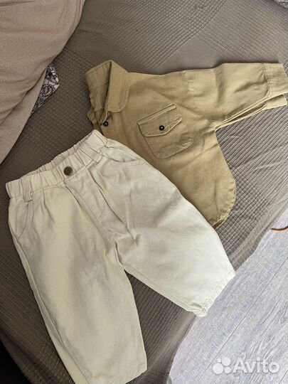 Рубашка oversize на малыша