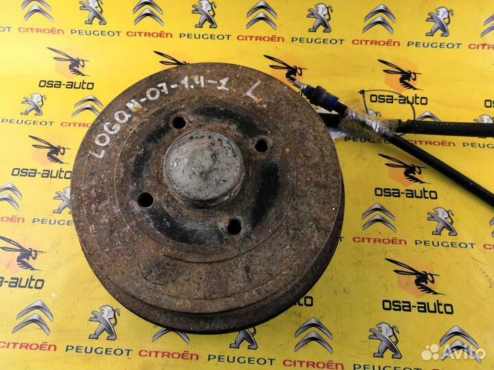 Ступица заднего колеса левая renault-logan