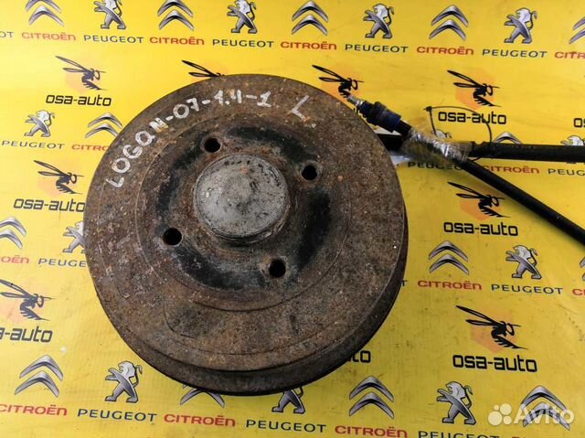 Ступица заднего колеса левая renault-logan