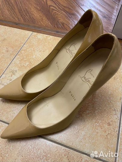 Туфли женские 38 размер черные -бежевые