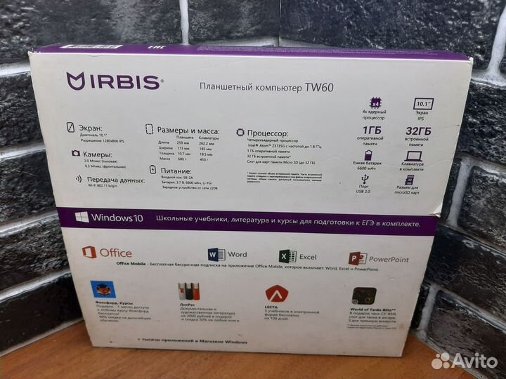 К.3491 Планшет Irbis TW60 2/32Gb