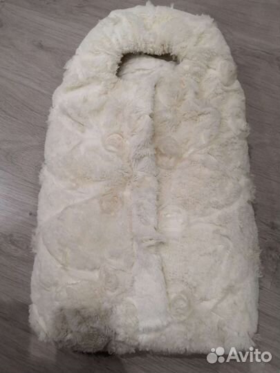 Плюшевый конверт с меховым вкладышем