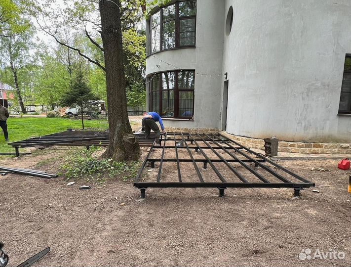 Установка винтовых свай