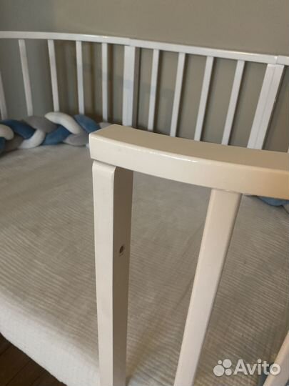 Детская кроватка трансформер круглая