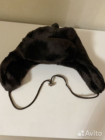 Шапка ушанка мутон детская