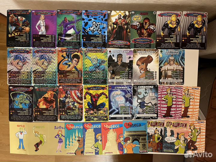 Карточки человек паук черепашки ниндзя скуби ду