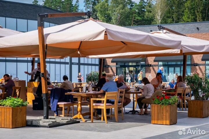 Зонт уличный для кафе в наличии 3х3 4х4 5х5 7х7 8х