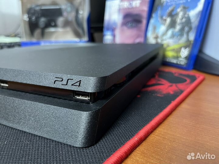 Sony PS4 slim + игры на дисках