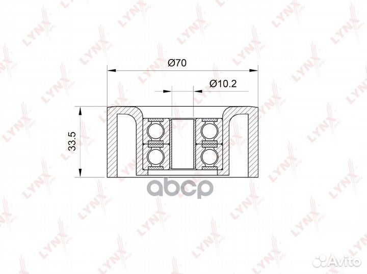 Ролик обводной навесного оборудования PB5013