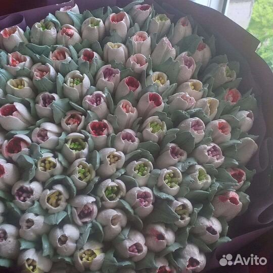 Съедобные букеты из зефира. Съедобные букеты