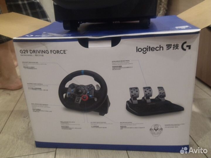 Новый Руль logitech g29 Driving Force ps4 ps5 ps3