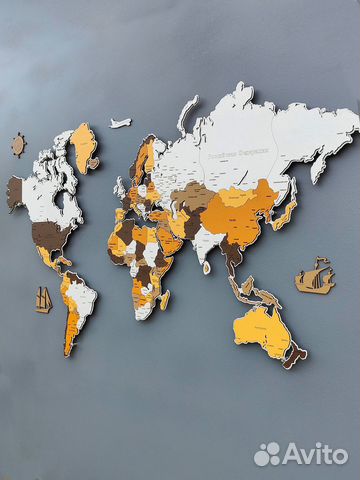 Карта Мира на стену