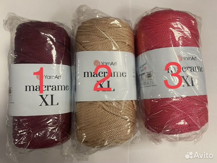 Пряжа Yarnart macrame xl