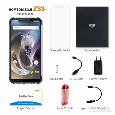 Homtom Zoji Z33 - защищенный смартфон с "челкой"